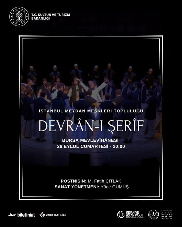 Devrân-ı Şerîf etkinlik afişi
